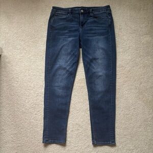 White House Black Market Dark Blue Skinny Jeans